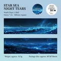Starry Night Ocean PET tape, 50mm wide blue sea wave pattern decorative masking tape - Starry Night Wave