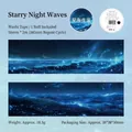 Starry Night Ocean PET tape, 50mm wide blue sea wave pattern decorative masking tape - Starry Night Wave
