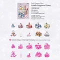 Vintage PET floral stickers with seashell light effect and aesthetic candle motifs - Candlelight Dinner