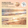 Ocean wave pattern washi tape in warm golden beach theme for creative journaling - Warm Light Chasing Waves