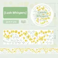Cinta washi con diseño floral amarillo Canola Whispers para decoración de diarios - Susurros de Colza (Canola Whispers)