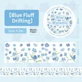 Cinta adhesiva Washi Floral Dreamscape con patrones Myosotis azules para scrapbooking - Miosotis Azul (Blue Myosotis)