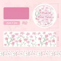 Pink floral washi tape from Floral Dreamscape Collection for DIY journaling and scrapbooking - Pink Petal Tales (Pink Petal Tales)