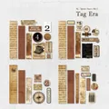 Vintage-Aufkleber-Set aus weißem Kraftpapier mit 40 Retro-Motiven für DIY-Bastelarbeiten - Etiketten-Ära (1.标签纪元)