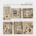 Quiet Starry Sky retro stationery stickers featuring vintage frames and collage labels - Vintage Photo Frame