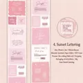 Cinta washi vintage rosa atardecer con acabado de arena brillante para manualidades - Carta del Atardecer