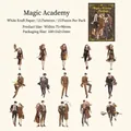 Magic Academy fashion theme stickers 15pcs set in vintage white kraft paper - Fantasy Academy