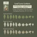 Deko-Papierset Blatt-Liebesbrief mit 10 Blattdesigns und Kordel für DIY-Journale - Blatt Liebesbrief
