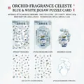 Adesivi in PET con motivo orchidea blu per scrapbooking e decorazioni fai da te - Celadon di Orchidea