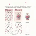 Autocollants en PET DIY avec motifs de vases en porcelaine florale pour scrapbooking créatif - Vase au Rythme Floral