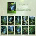 Set de papier scrapbooking forêt tranquille avec motifs de paysages naturels variés - Forêt Tranquille