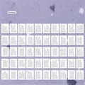 Kit di carta vintage viola per scrapbook con 50 fogli di brevi estratti in inglese - Estratto