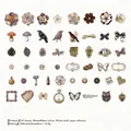 Vintage-Aufkleber-Set Wishing Well mit 50 Naturmotiven für Scrapbooking und Basteln - Vintage Objekte