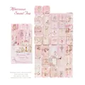 Adesivi vintage Afternoon Sweet Tea con doratura per journaling, set da 20 pezzi - Tè Dolce del Pomeriggio