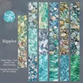 Nastro washi con trame naturali e motivi a onde d'acqua per scrapbooking fai-da-te - Increspatura