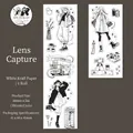 Vintage-Washi-Tape aus weißem Kraftpapier mit schwarz-weißem Mädchenmotiv für DIY - Lens Capture