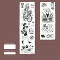 Decoratieve witte kraftpapier tape met zwart-witte illustraties van sportieve meisjes - Actief Sportief