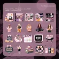20-piece Halloween themed DIY stickers set with movie night and pumpkin designs - Halloween Adventure