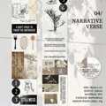 Cinta PET decorativa Narrative Poetry para journaling con motivos florales de 38mm x 2m - Poesía Narrativa