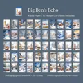 Big Ben Echo washi sticker set with 50 winter landscape scenery designs for journaling - Echo of Big Ben