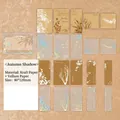 Autumn Shadow decorative collage set with translucent vellum and kraft paper stickers - Autumn Day Shadow