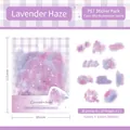 Set di 20 adesivi PET viola Lavender Haze per decorazione scrapbooking fai da te - Nebbia di Lavanda