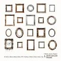 Set di adesivi PET a tema gotico scuro con cornici vintage per decorazione scrapbooking - Cornice Foto Polverosa