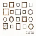 Dark gothic theme DIY PET sticker set with vintage frame designs for scrapbooking - Dusty Photo Frame