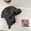Dark grey windproof aviator hat with thick earflaps and adjustable chin strap - 56-58cm / Gray