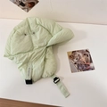 Winter mint green quilted trapper hat with windproof fabric and adjustable ear flaps - 56-58cm / Fruit Green