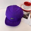Deep purple 5-panel quick-dry camping cap with cool triangle patch and side vents - 56-58cm / Purple