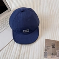 Dark blue quick-dry baseball cap with COOL OUTDOORS patch on white textured fabric - 56-58cm Adjustable / Navy Blue