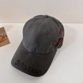 Dark gray vintage washed baseball cap with Outstand embroidery in street style - Normal Circumference 56-58cm (Adjustable) / Gray