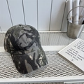 Berretto da baseball mimetico lavato vintage con visiera curva per protezione solare - 56-58cm Regolabile / Camo Spray