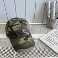 Cappellino da baseball classico mimetico jungle con finitura lavata vintage outdoor - 56-58cm Regolabile / Mimetico Verde Scuro