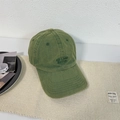 Gorra de béisbol de algodón verde musgo lavado con bordado de All Lives Revive - 56-58cm Ajustable / Verde fruta