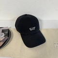 Gorra de béisbol de algodón lavado negro con bordado blanco All Lives Revive - 56-58cm Ajustable / Negro