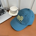 Casquette de baseball bleu canard à séchage rapide avec broderie jaune en relief - 56-58cm (Réglable) / Vert malachite