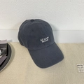 Charcoal grey washed baseball cap with white All Lives Revive embroidery - 56-58cm Adjustable / Navy Blue