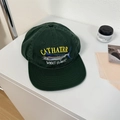 Cappellino da baseball verde scuro con pesce marlin ricamato e scritte gialle - 56-58cm / Verde Militare