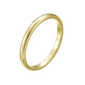 Elegant S925 sterling silver gold plated stackable ring with polished finish and S925 stamp - US 5 / Minimalist Thin Gold Band Style
