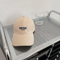 Khaki cotton baseball cap with Boston 1630 embroidery for men and women - 56-62cm Adjustable / Beige Khaki