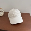 Casquette de baseball blanc cassé avec broderie STARS en sergé de coton de qualité - 56-59cm (Réglable) / Blanc Cassé