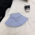 Cappello a secchiello azzurro taglia grande con tesa rinforzata per il sole estivo - 56-60cm / Azzurro