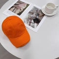 Vintage orange distressed baseball cap with ripped holes and frayed edges in retro style - 56-59cm (Adjustable) / Orange