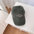 Donkergrijze vintage baseballpet van gewassen katoen met wit Urban Future borduursel - Standaard / Grijs