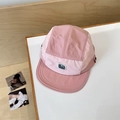 Cappellino camping 5 panel patchwork rosa in tessuto ad asciugatura rapida con logo - 56-58cm / Rosa