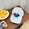 Casquette de baseball blanche en coton respirant avec broderie vintage sur bois - 56-58cm Ajustable / Blanc