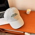 Casquette de baseball en coton gris clair avec broderie verte et logo de Golden Retriever - 56-58cm Ajustable / Bleu clair