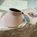 Visière rose clair en soie glacée avec protection UV pour les activités d'été - 56-59cm (Réglable) / Rose